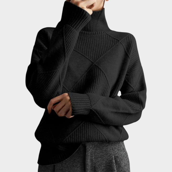 Women’s Turtleneck Knit Sweater Warm Long Sleeve