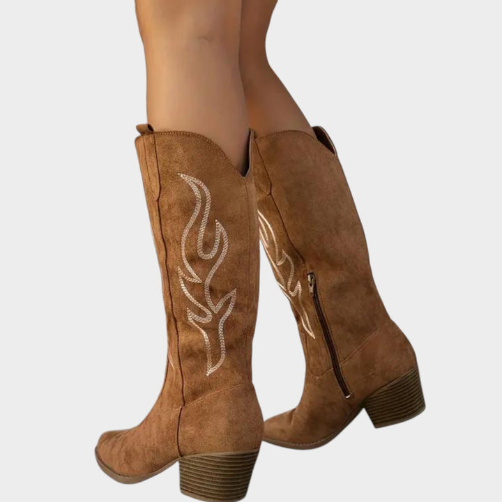 Western Embroidered Cowboy Boots