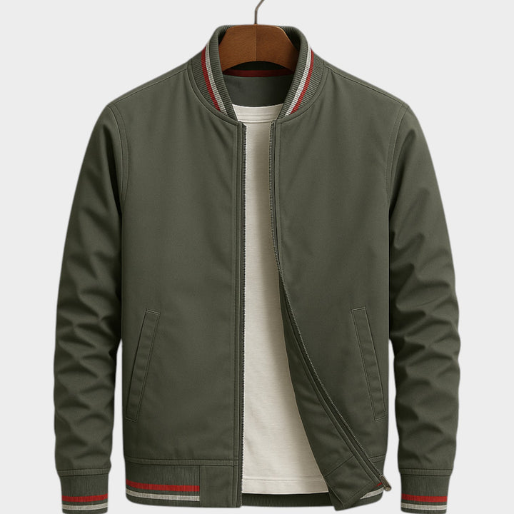 Ribbed Collar | Classic Bomber Jacket