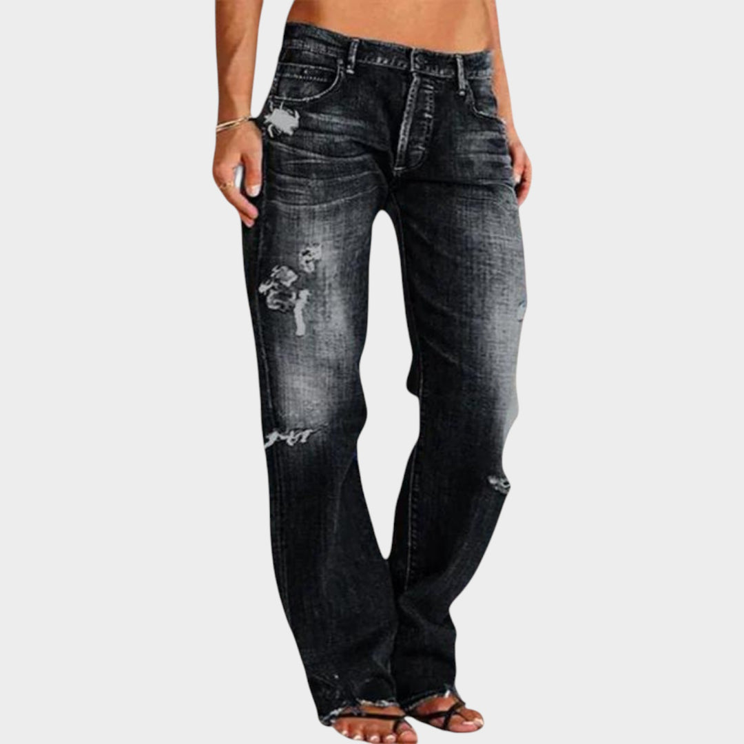 Wide Leg Denim Jeans