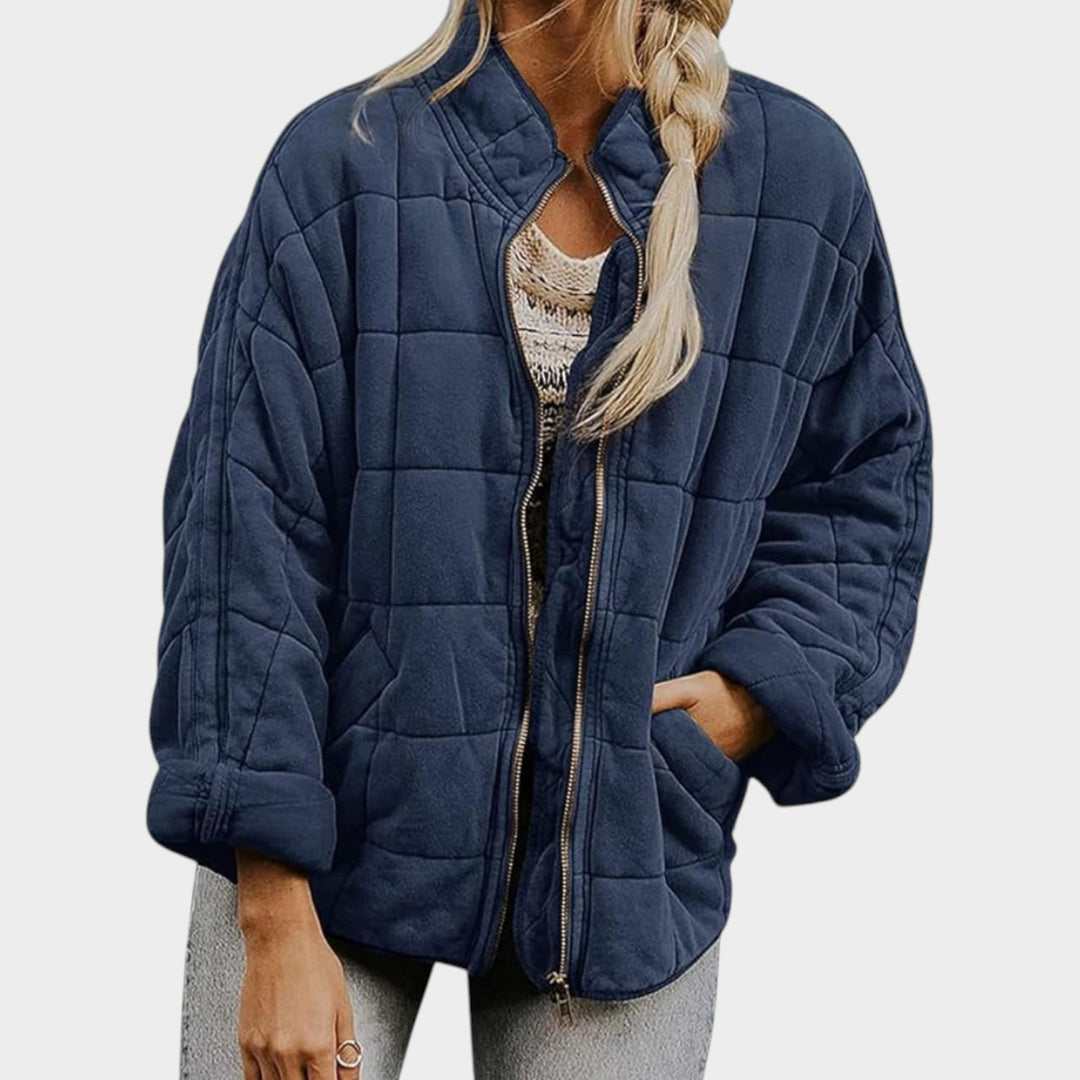 Women’s Quilted Jacket Classic Stitched Design