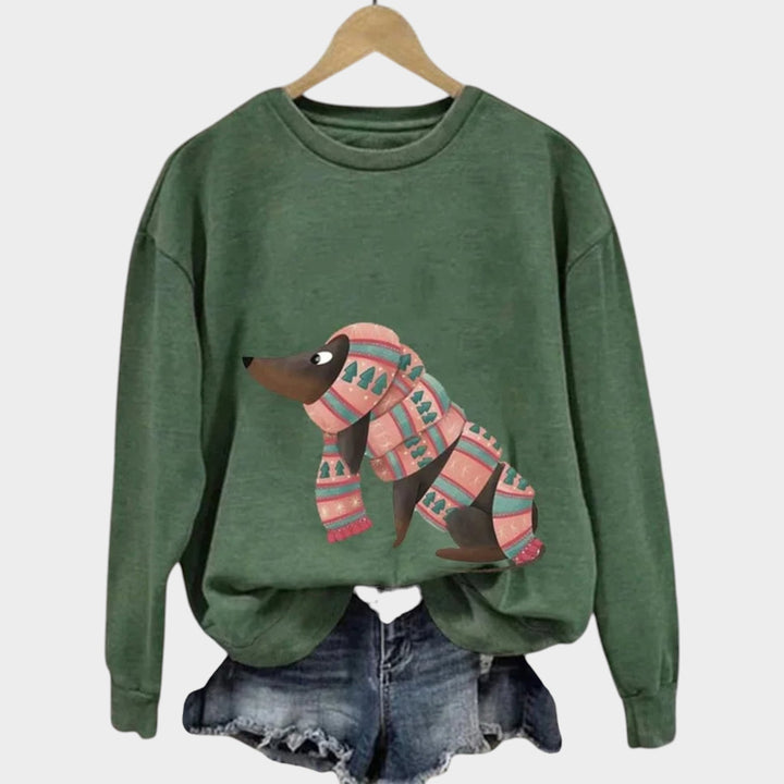 Women’s Crew Neck Sweater Long Sleeve Casual Pullover