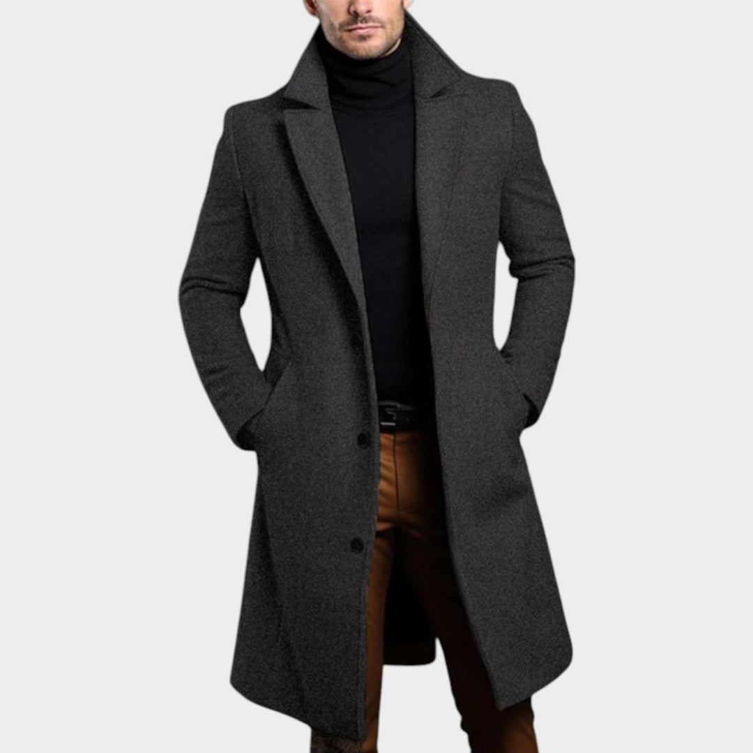 Long Casual Trench | Woolen Coat