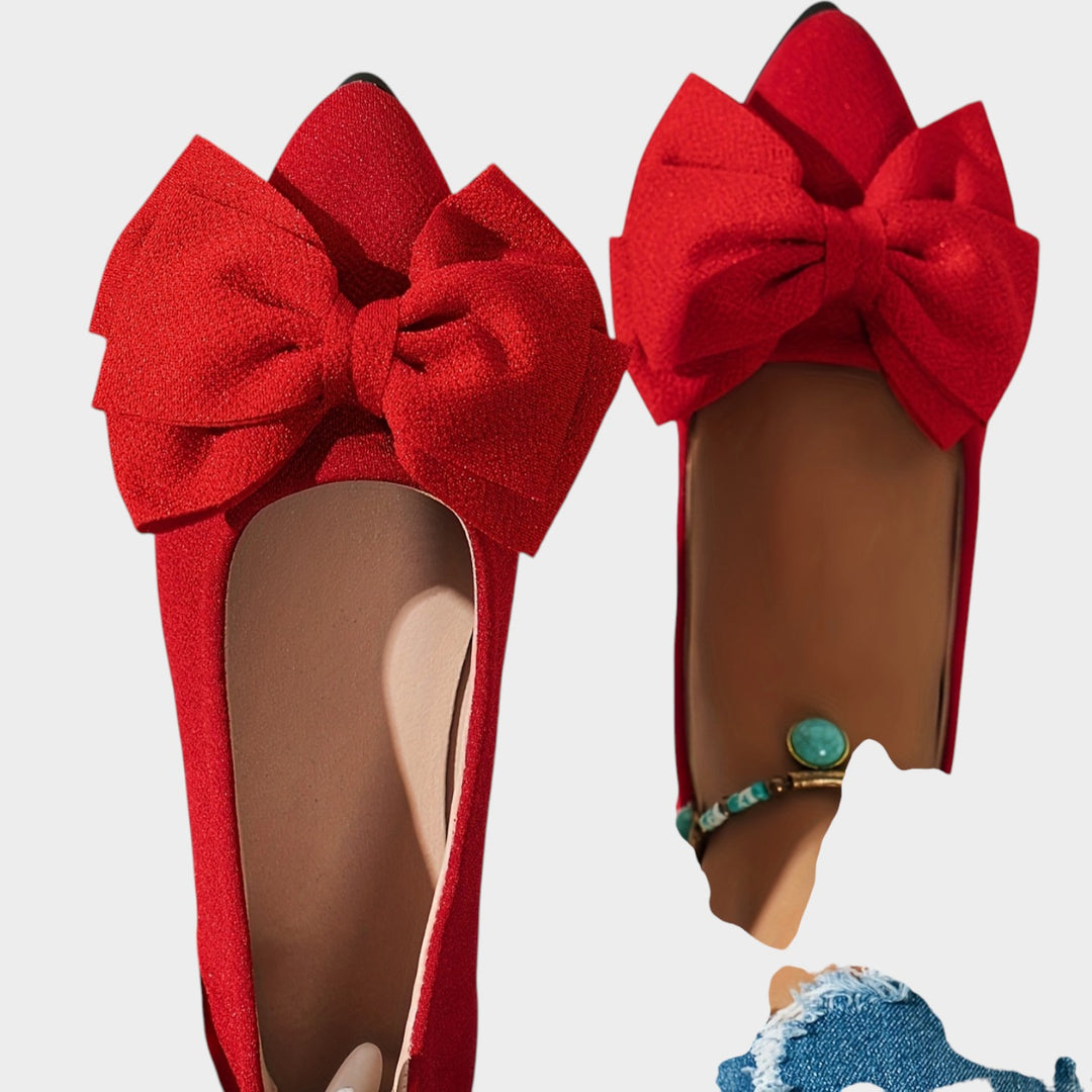 Women’s Ballet Flats Decorative Bow Detail