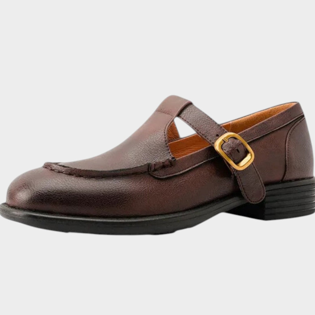 Women’s Mary Jane Shoes Casual Square Toe Buckle Strap