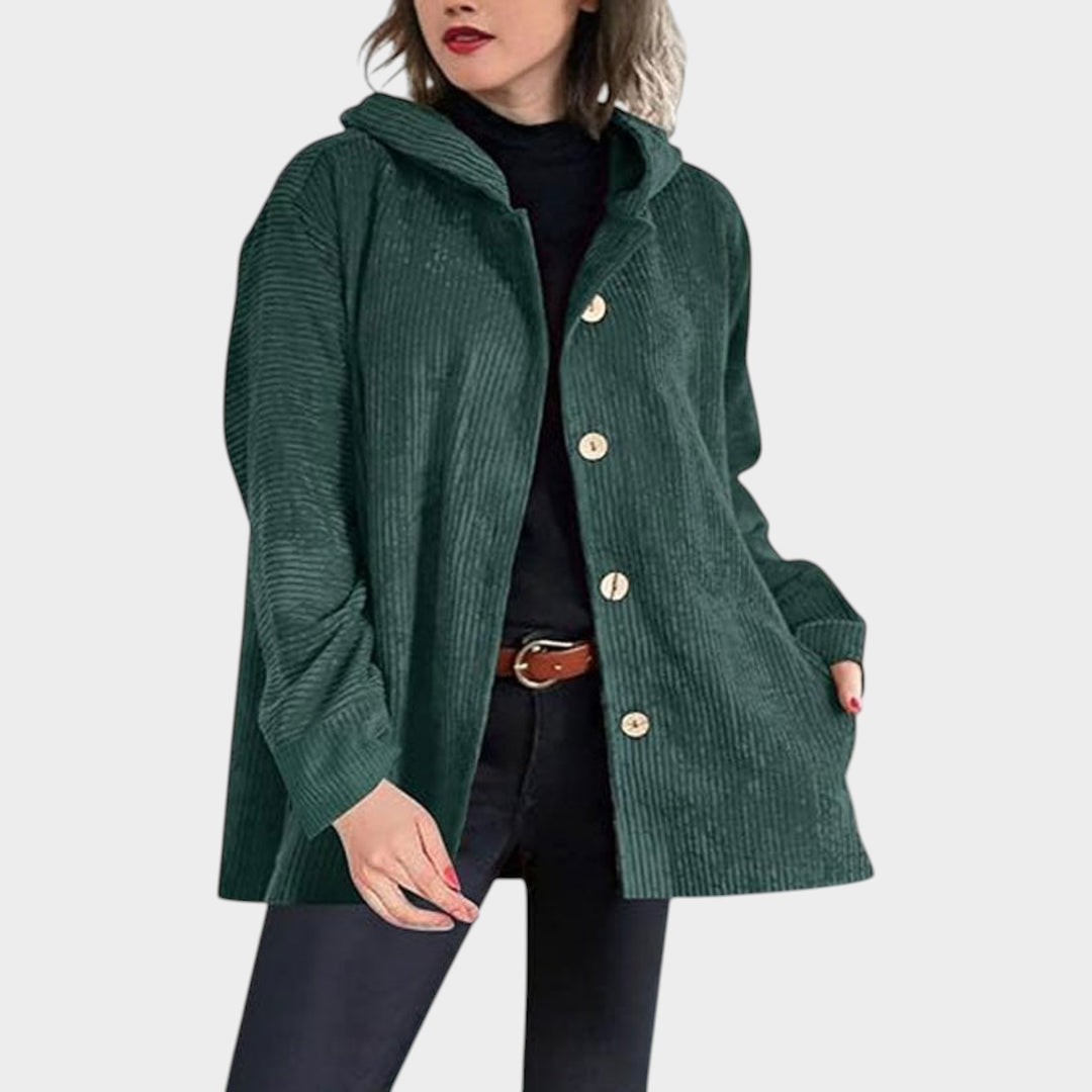 Women’s Corduroy Jacket Loose Fit Fall Outerwear