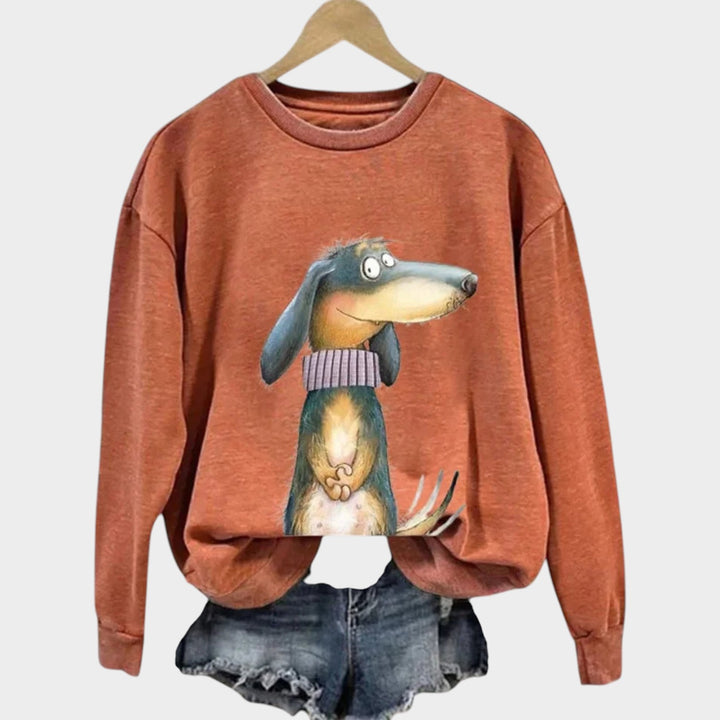 Women’s Crew Neck Sweater Long Sleeve Casual Pullover