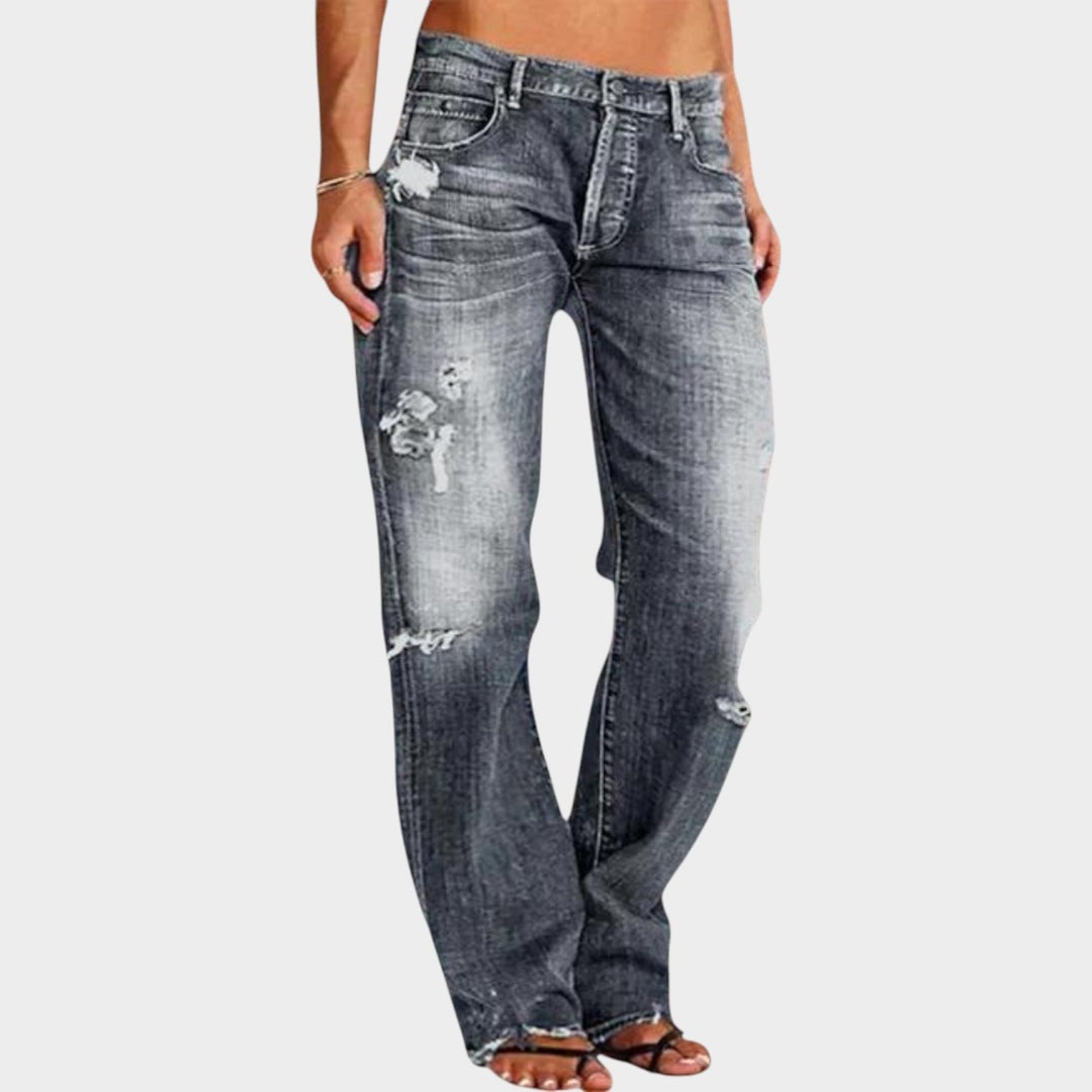 Wide Leg Denim Jeans