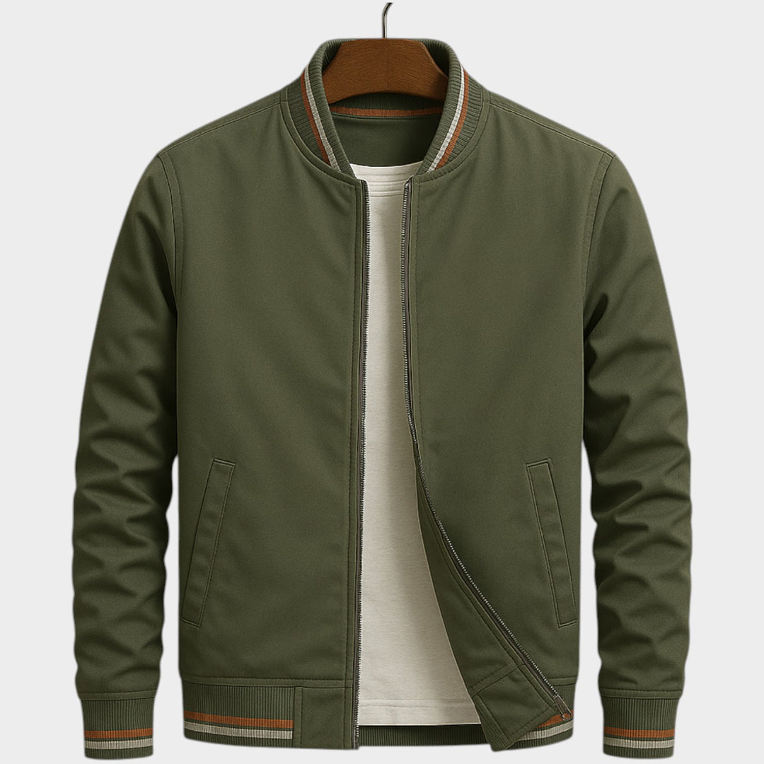 Ribbed Collar | Classic Bomber Jacket