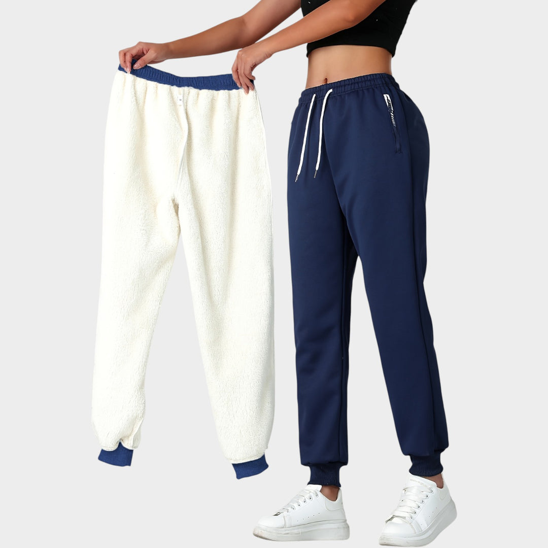 Women’s Thermal Pants Warm Lined Windproof Cuffed Joggers
