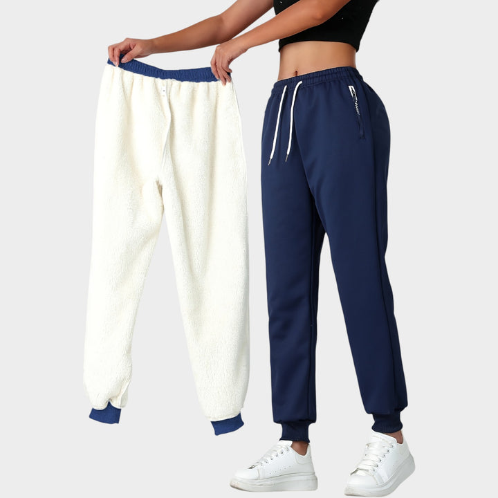 Women’s Thermal Pants Warm Lined Windproof Cuffed Joggers