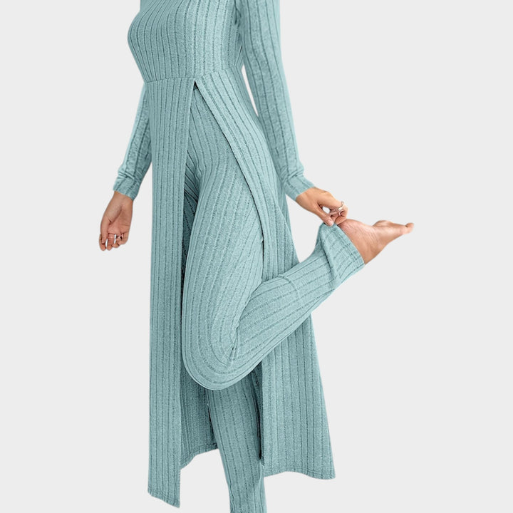 Women’s Matching Set 2 Piece Lounge Set Casual Ribbed Knit