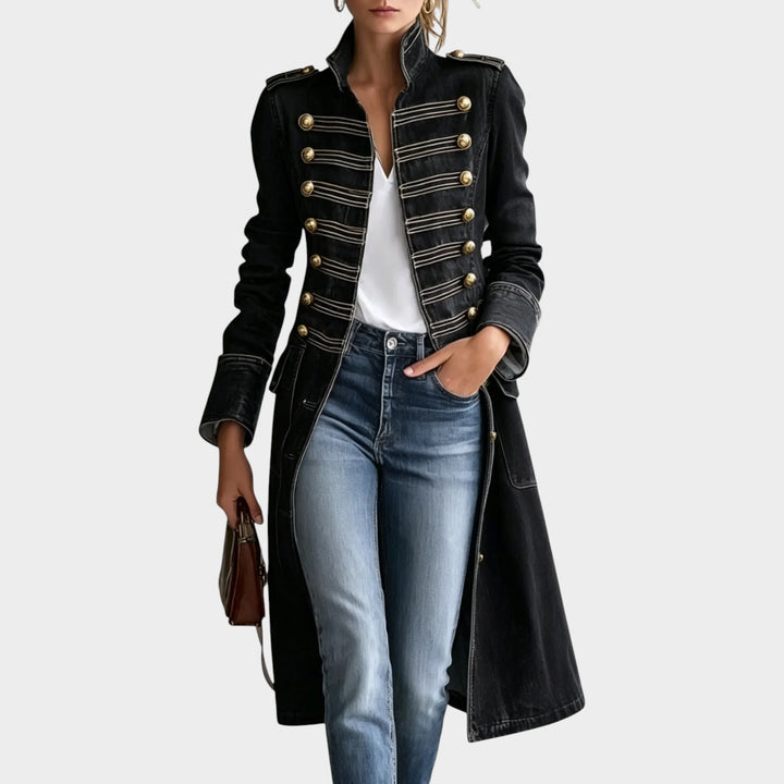 Women’s Denim Coat Longline Heavyweight Winter Style