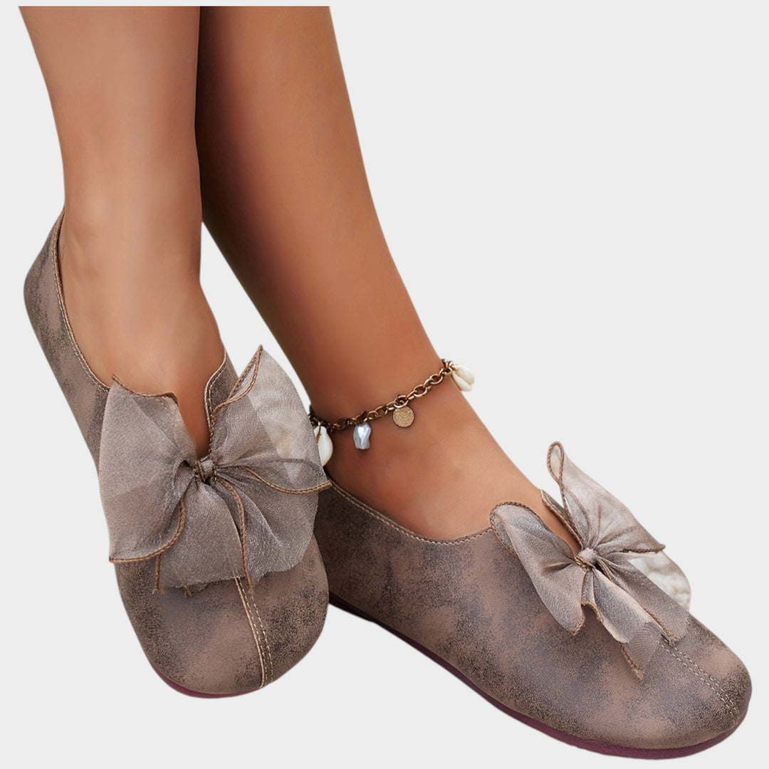 Women’s Ballet Flats Butterfly Floral Detail
