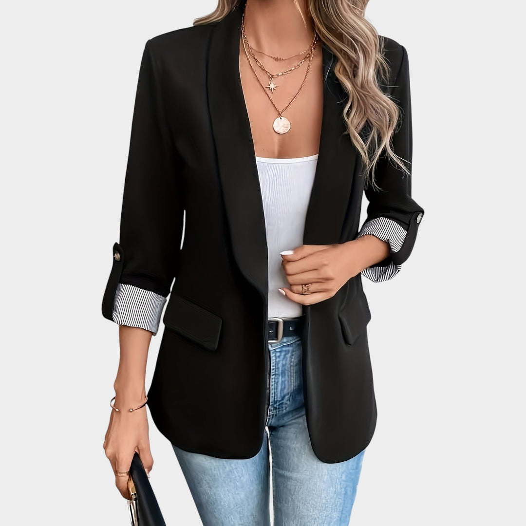 Women’s Blazer Business Tailored Fit Rolled Sleeve