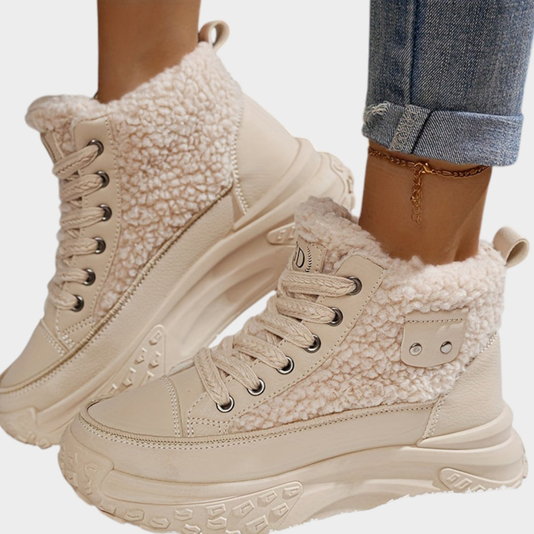 Women’s Winter Ankle Boots Warm Lined Thick Sole High Top
