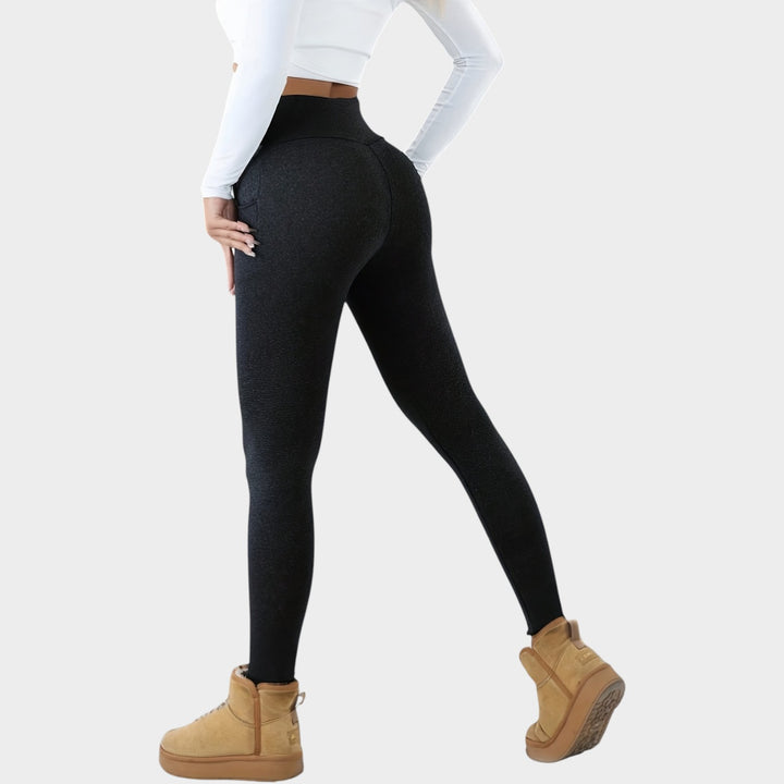 Women’s Thermal Leggings High-Waist Thick Stretch Tummy Control