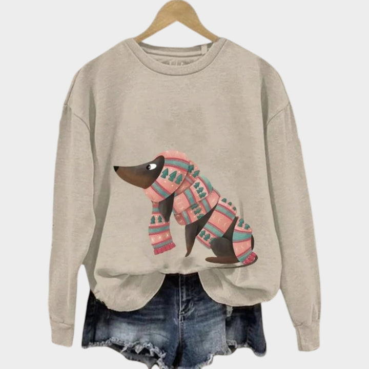 Women’s Crew Neck Sweater Long Sleeve Casual Pullover