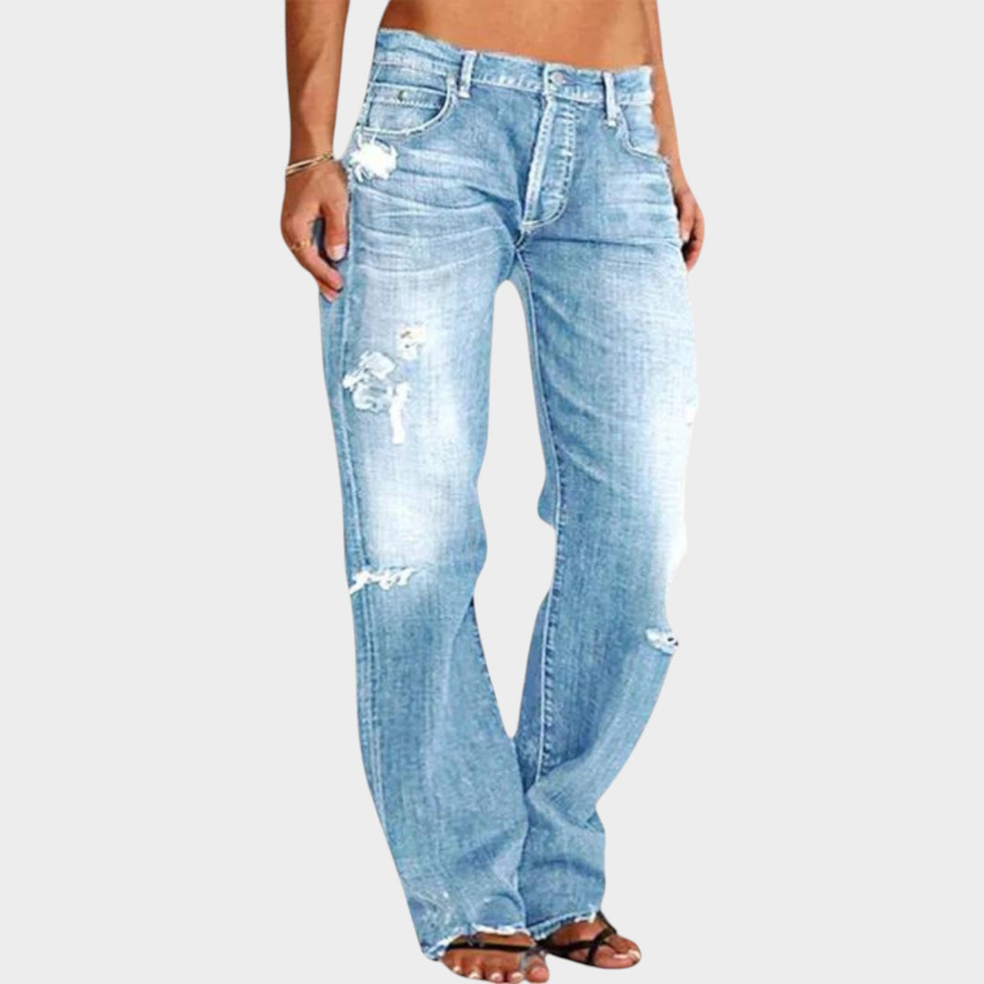 Wide Leg Denim Jeans