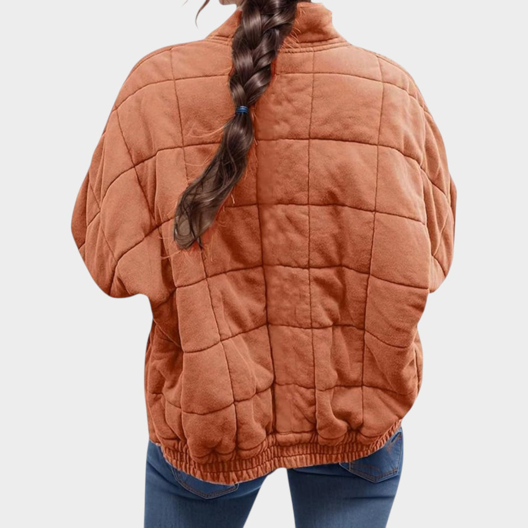 Women’s Quilted Jacket Classic Stitched Design