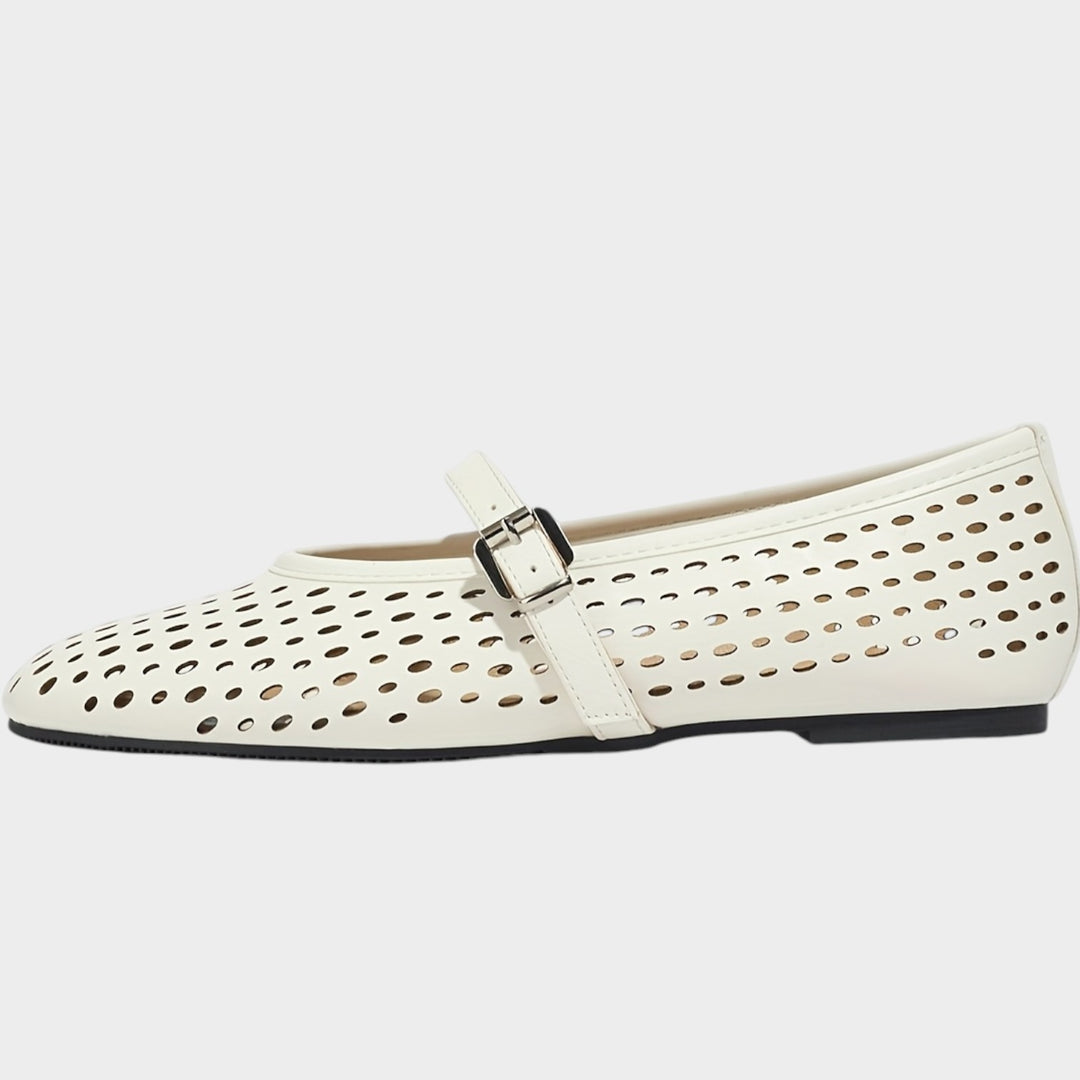 Women’s Ballet Flats Hollow Out Buckle Strap