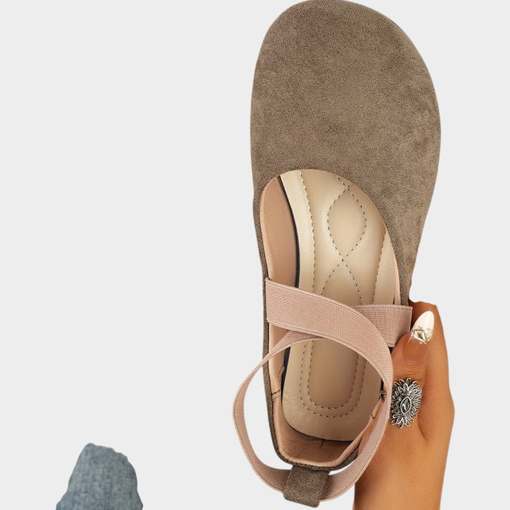 Women’s Ballet Flats Cross Strap Round Toe
