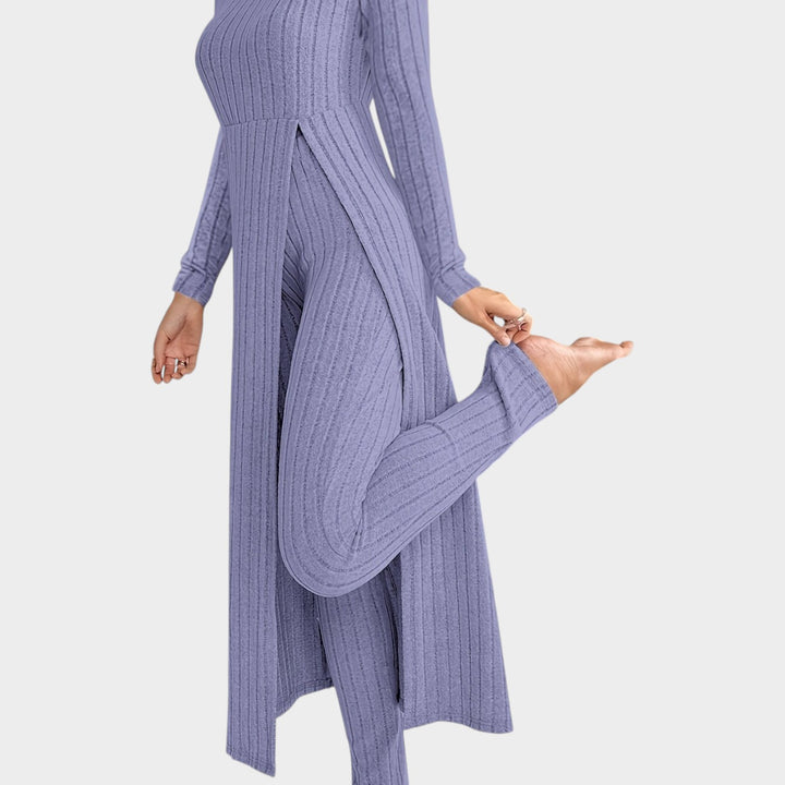 Women’s Matching Set 2 Piece Lounge Set Casual Ribbed Knit