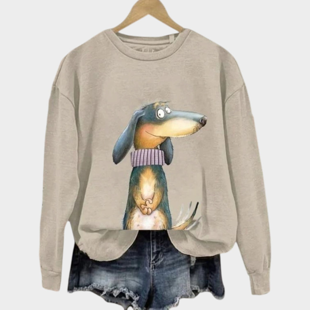 Women’s Crew Neck Sweater Long Sleeve Casual Pullover