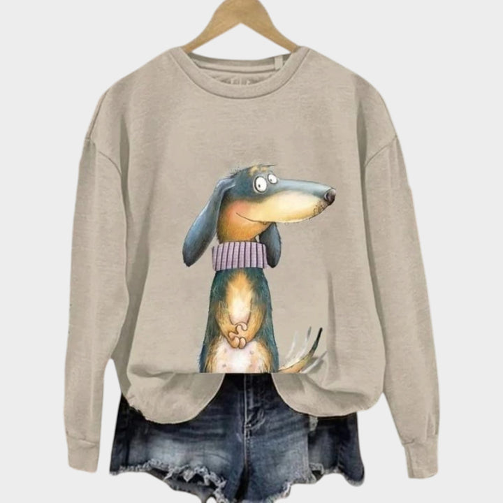 Women’s Crew Neck Sweater Long Sleeve Casual Pullover