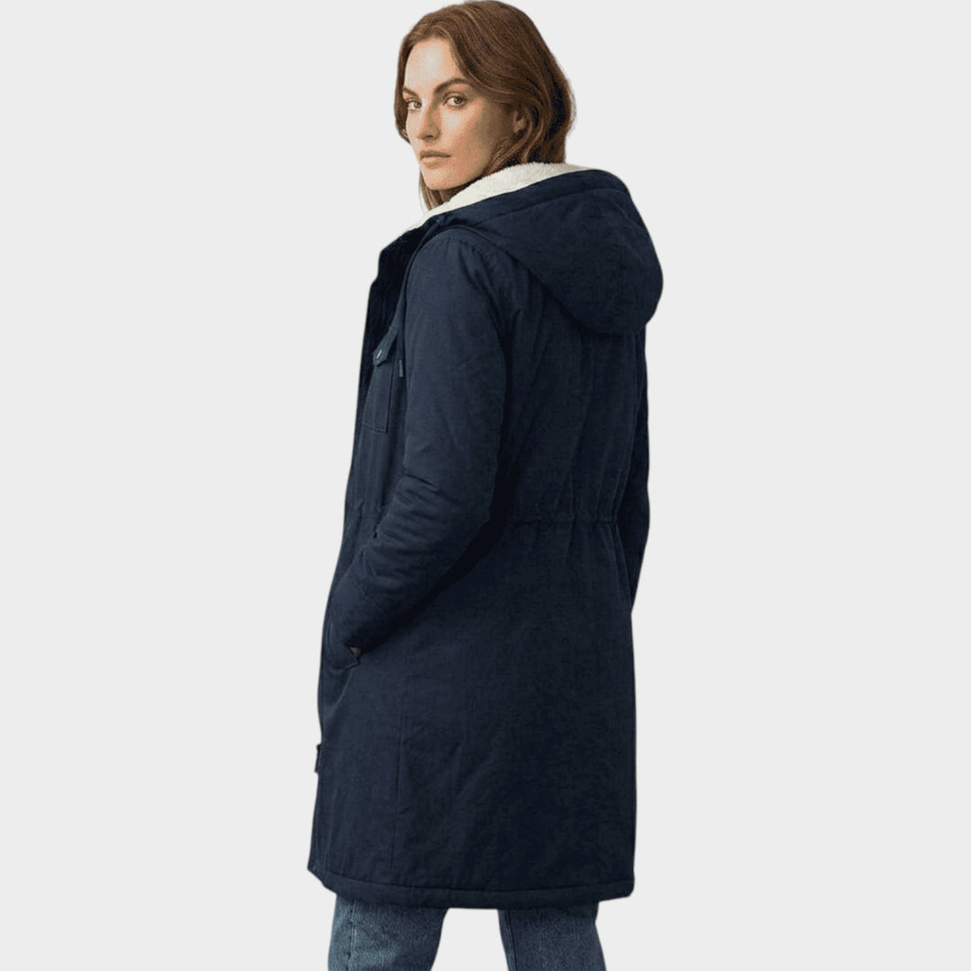 Women’s Winter Coat Fleece Lined Long Line