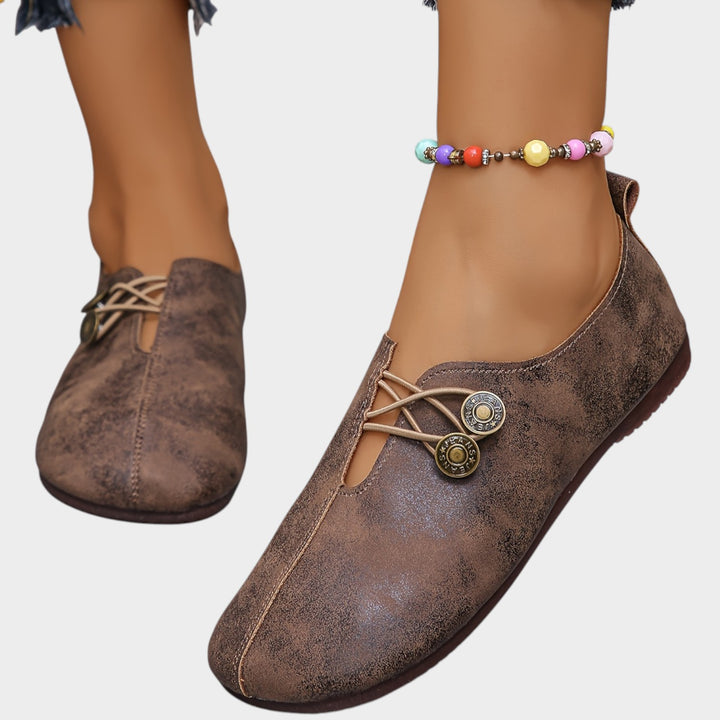 Women’s Ballet Flats Round Toe Retro Style