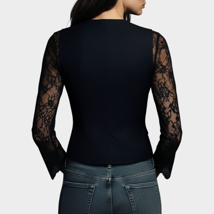 Women’s Tailored Blazer Sheer Long Sleeves