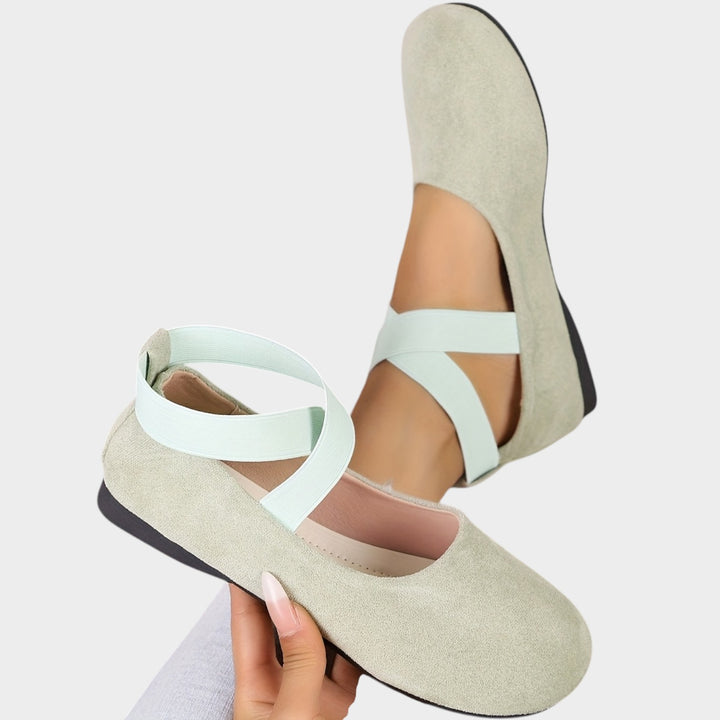 Women’s Ballet Flats Cross Strap Round Toe