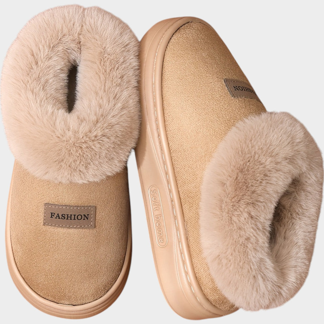 Women’s Thermal Slippers Plush Lined Thick Sole Non-Slip