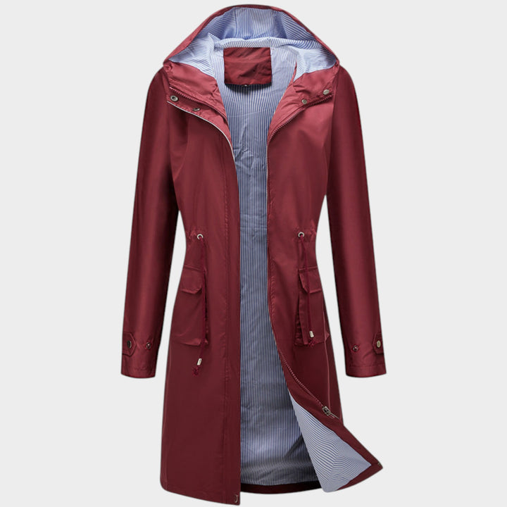 Women’s Waterproof Raincoat Hooded Adjustable Drawstring