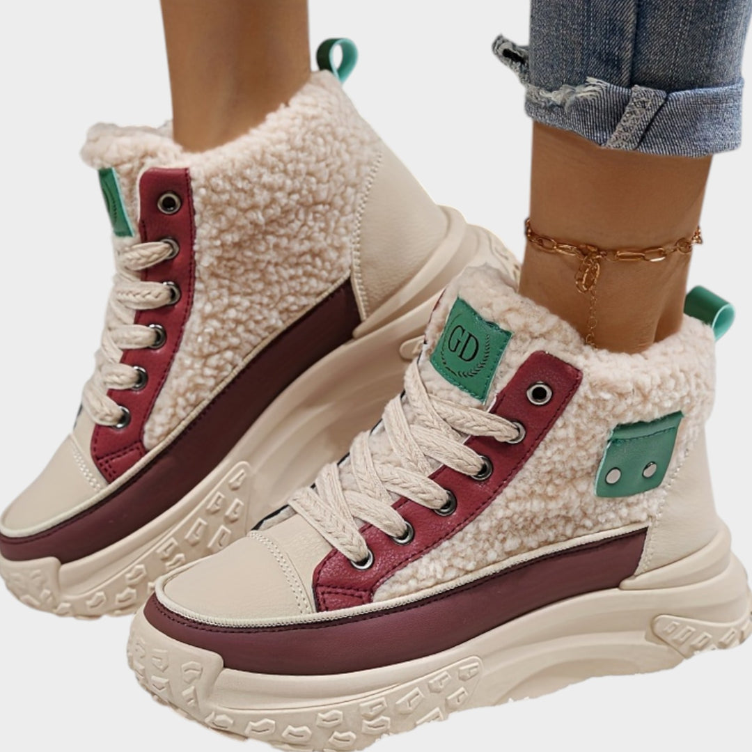 Women’s Winter Ankle Boots Warm Lined Thick Sole High Top