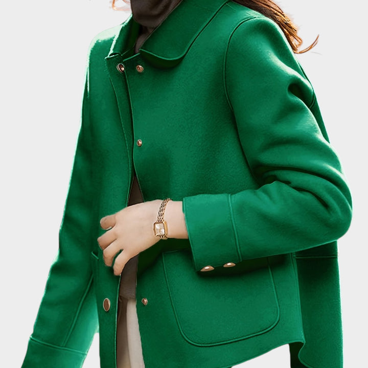 Women’s Blazer Casual Gold Button Front Tailored Fit