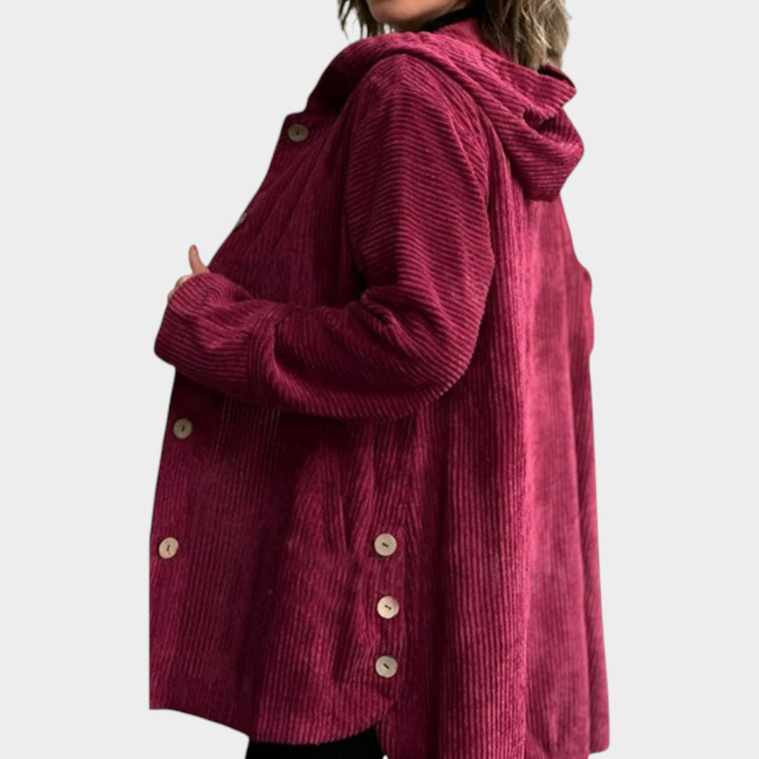 Women’s Corduroy Jacket Loose Fit Fall Outerwear