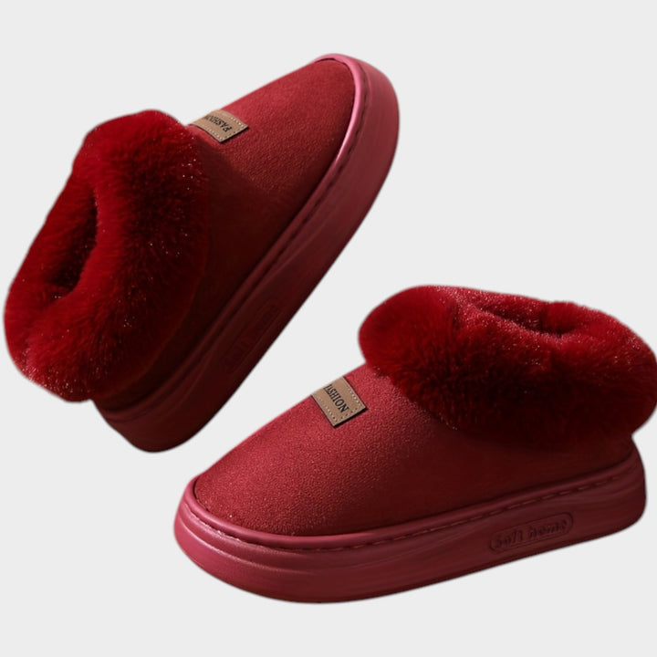 Women’s Thermal Slippers Plush Lined Thick Sole Non-Slip