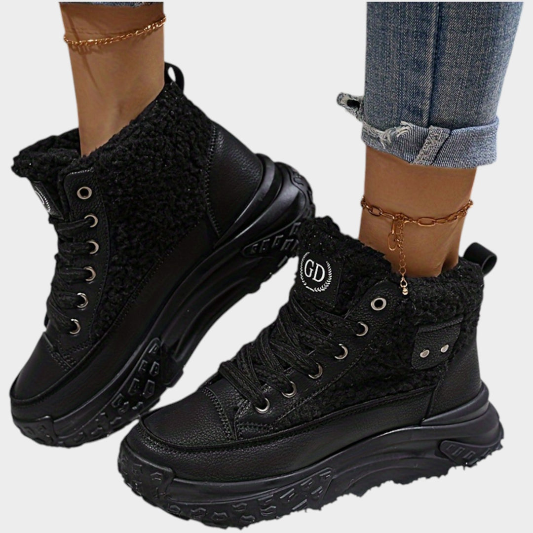 Women’s Winter Ankle Boots Warm Lined Thick Sole High Top