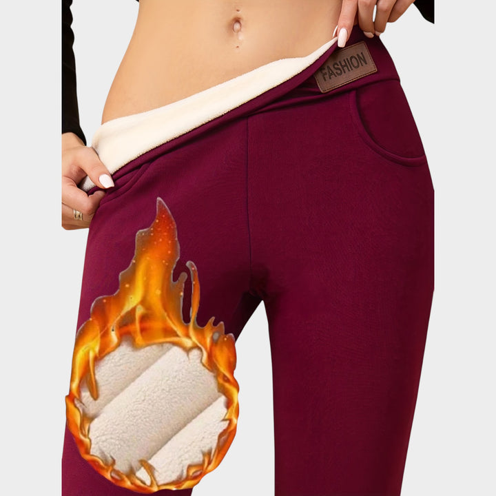 Women’s Thermal Leggings High-Waist Thick Stretch Tummy Control