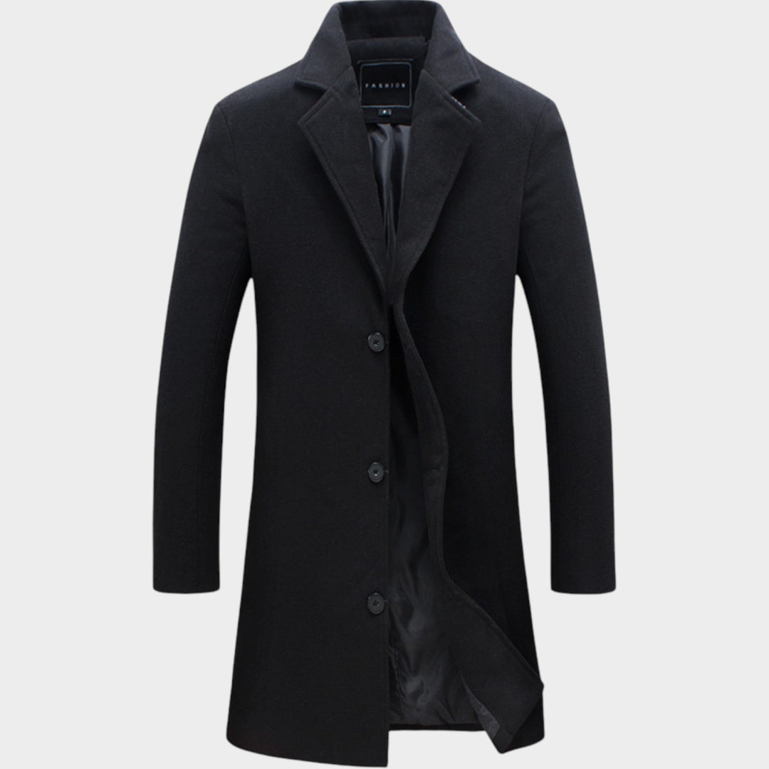Tailored fit Button-Up | Wool Coat