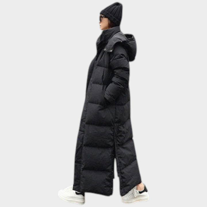Women’s Puffer Coat Extra Long Quilted Hooded Thermal