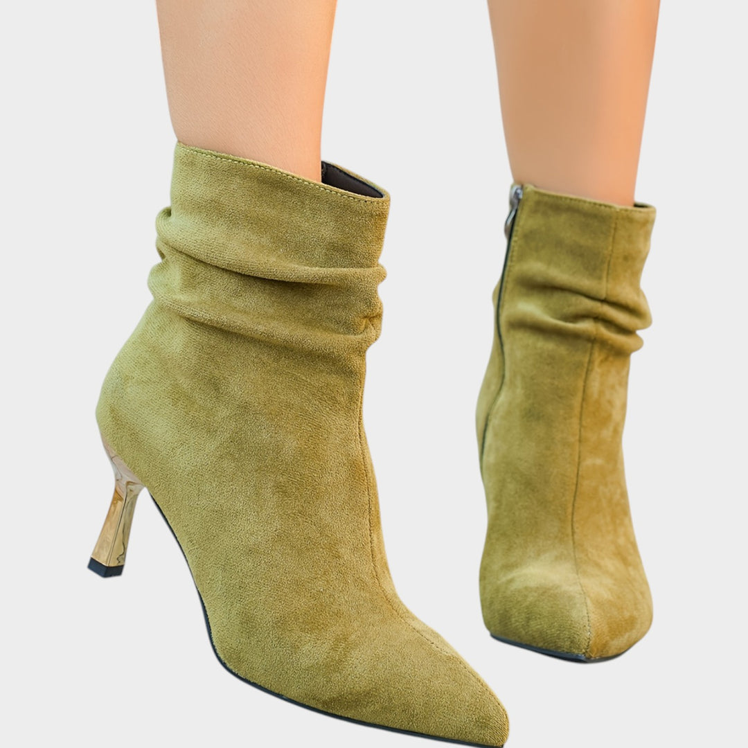 Women’s Ankle Boots Kitten Heel Plush Lined Elegant Style