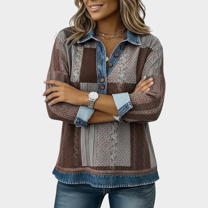 Women’s Colorblock Sweatshirt Graphic Print Pullover