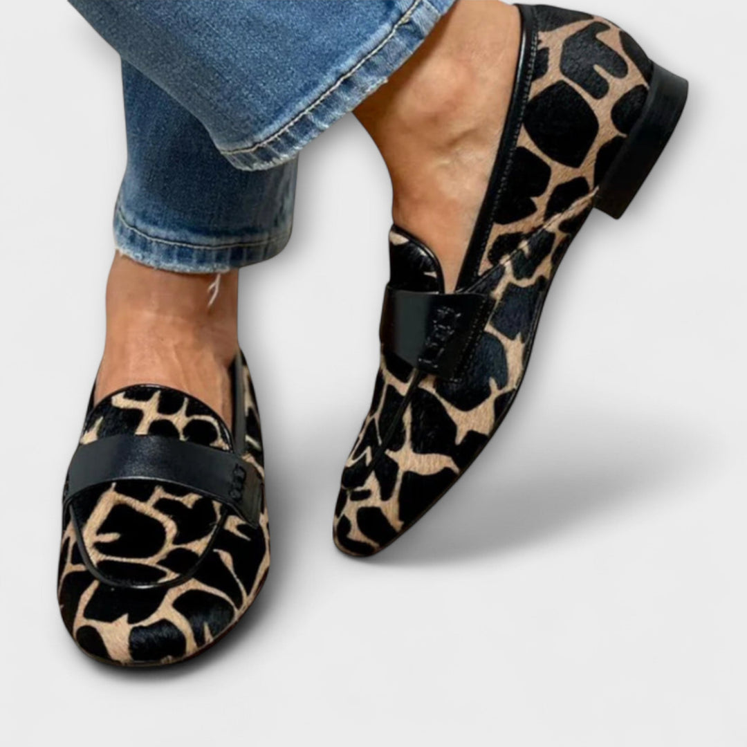 Leopard Print Slip-On Comfort Flats | Orthopedic Loafers