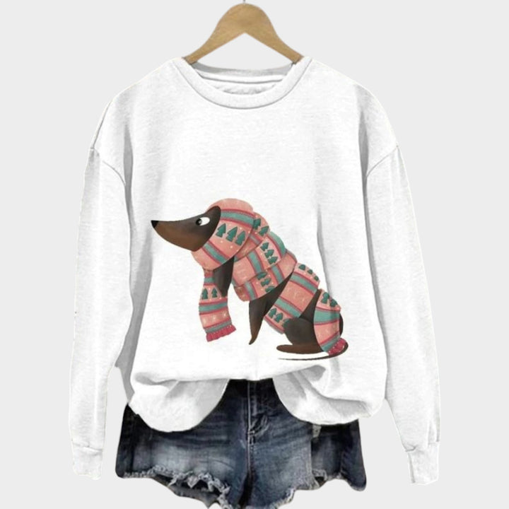 Women’s Crew Neck Sweater Long Sleeve Casual Pullover