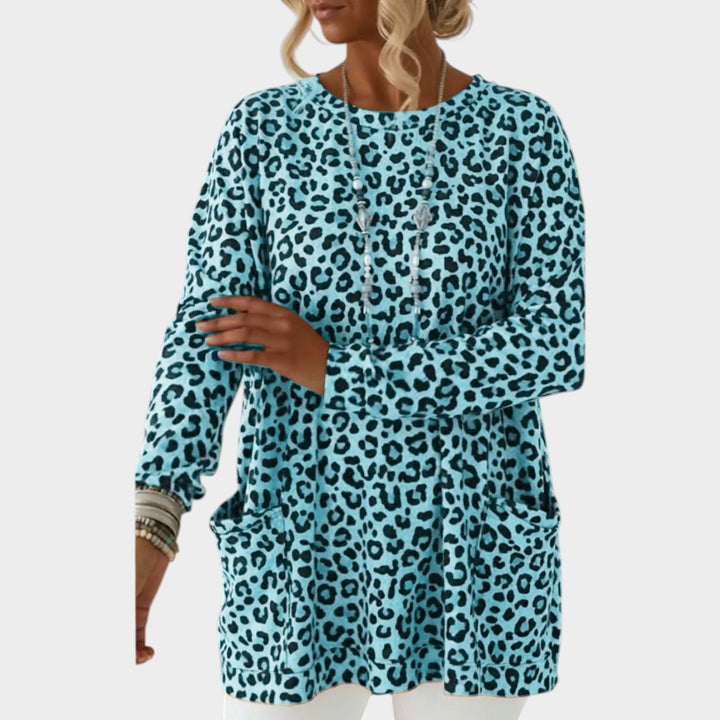 Women’s Leopard Print Top Soft Touch Long Sleeve