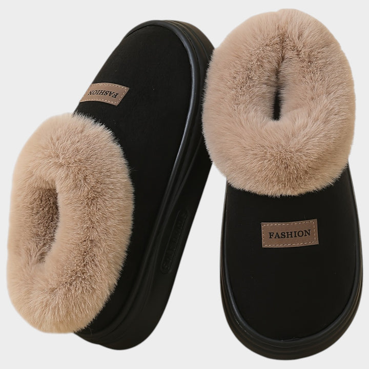 Women’s Thermal Slippers Plush Lined Thick Sole Non-Slip