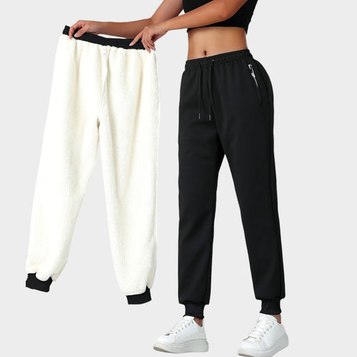 Women’s Thermal Pants Warm Lined Windproof Cuffed Joggers